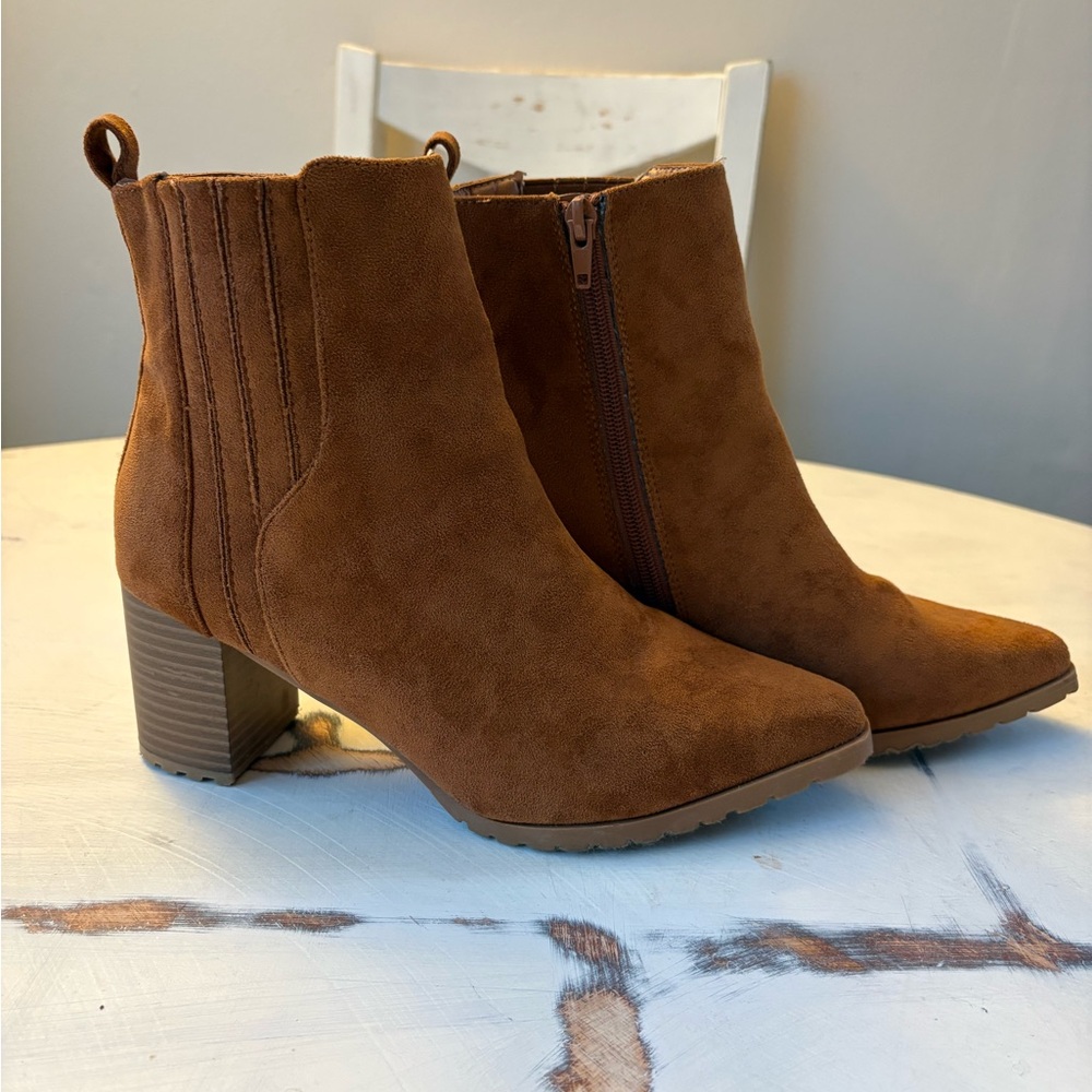 Maurices Chestnut Ankle Booties